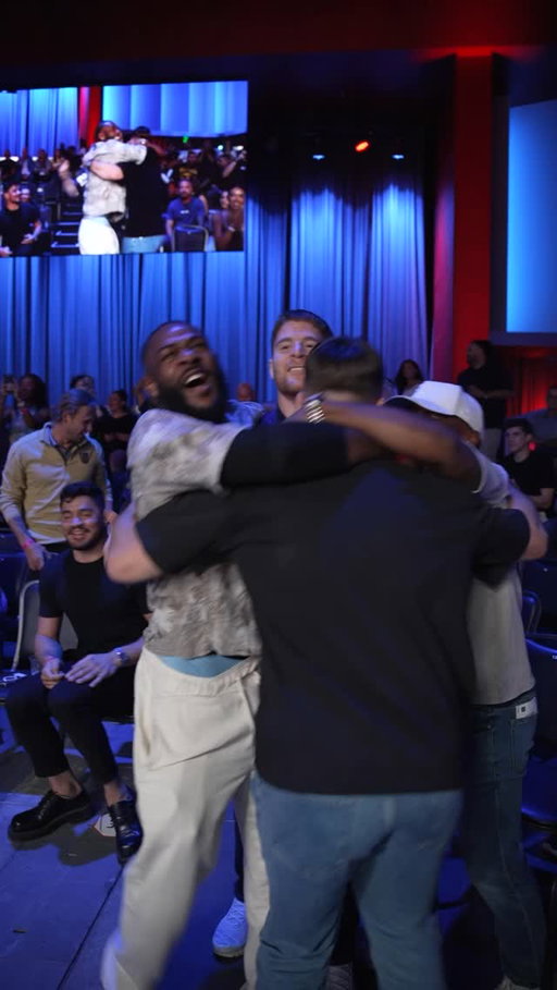Team Serra-Longo going CRAZY over this win! 👏

@FunkMasterMMA, @CharlieTheCannibal and @Naz_MMA  are all happy after this one! 

[ #DWCS LIVE NOW on the @ESPN app ]