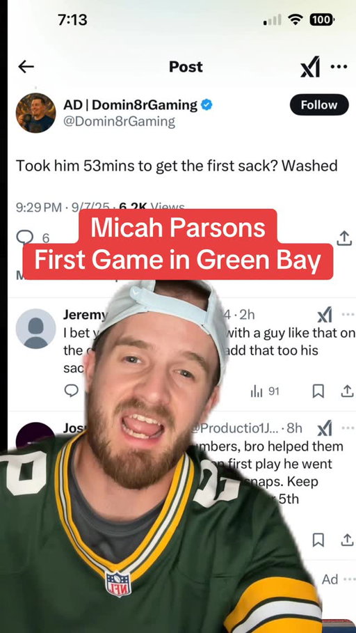 The Micah Parsons hate is so forced at this point #nfl #nflfootball #nflfantasy #fantasyfootball #micahparsons #packers