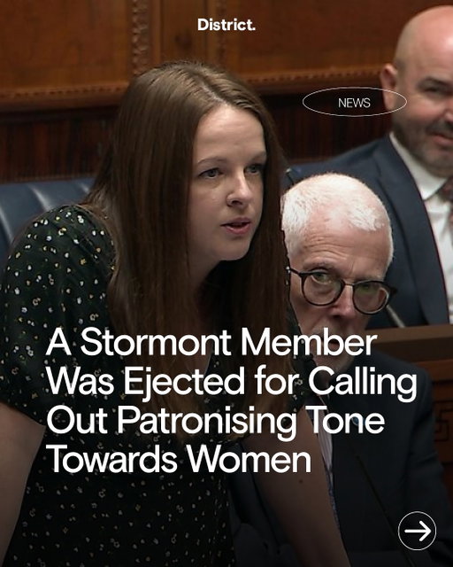 Member of the Northern Irish parliament Nuala McAllister was ejected from the assembly yesterday after refusing to apologise after calling out the patronising tone of politician Steve Aiken. This came after McAllister was challenging DUP policy regarding pupil welfare and was brushed off by Aiken with a dismissive wave of the hand.

📹: BBC News