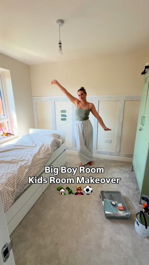OKK I messed everything up 😭 So let’s repaint this room 🎨⚒️🏡 Day 3 of the room makeover!

Stay tuned to see how I make this into my 4 year olds childhood dream bedroom full of everything he loves ✨

Save this post for future inspo. The colour is used is ‘The Good China’ from coat paints and brilliant white by Dulux on top.

Also today marks 3 MONTHS since we moved into our new build 🥹 What the helly 😳😳 Can’t believe how quickly time has gone! Best episode I feel like everything is going to come together can’t wait to share his bed with you.

#kidsroomdesign #bigboyroom #boyroom #newbuildjourney #newbuildhomes #kidsroominspo #kidsbedroom #boyroomdecor #newbuilds #newbuild #boybedroom #boysroominspo #ukmums #blueroom #kidsrooms