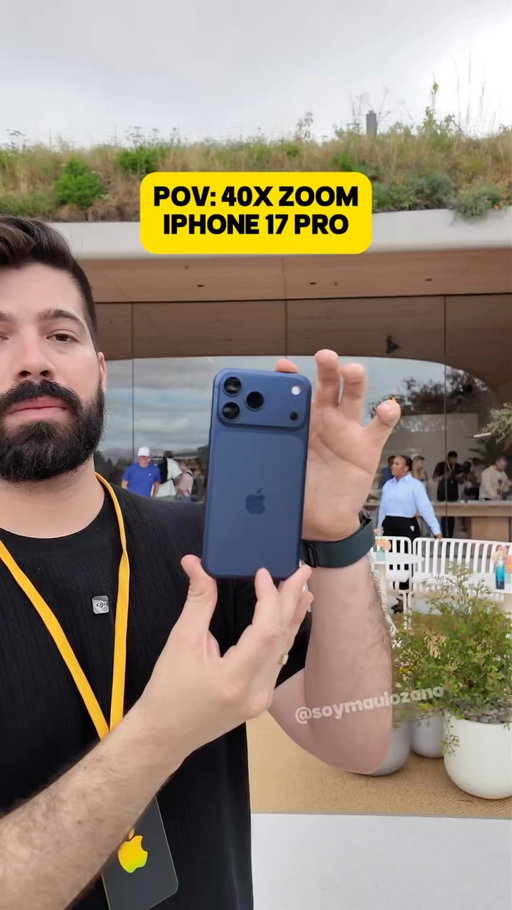iPhone 17 Pro estrena ZOOM 40X al tomar (y zoom óptico 8x)fotografía. Aprovechamos la buena vista en Apple Park para ponerlo a prueba. 

Un incremento significativo considerando el 25x que solíamos encontrar en la generación anterior.

¿Qué te parece? ¿Crees que le sacarás provecho?