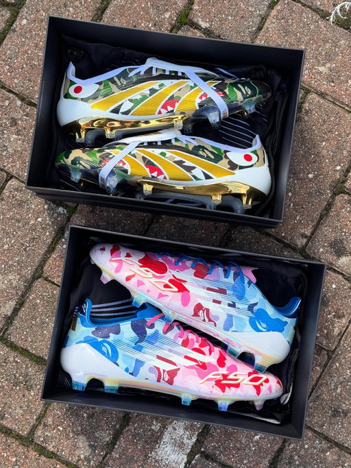 ADIDAS X BAPE - What you choosing? 👇🏼😮‍💨
-
#footballboots #adidasfootball #bathingape #f50 #predator