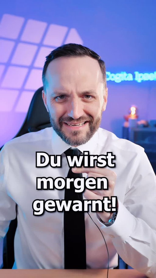 Morgen ist der Warntag 😌