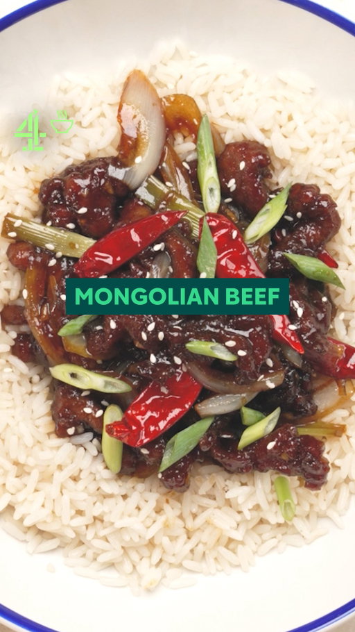 Yes, this indeed is the 1,241th Mongolian beef recipe on the internet but it’s the first @justinkaarthur one, so you know it’s gonna bang.

Serves 2  
Total time: 30 mins

Ingredients

250g of flank steak (or any steak)  
2 tbsp light soy sauce  
1 tbsp xiao xing wine  
1/2 tsp bicarb soda  
1 spoon of cornstarch  
1 tsp of white pepper  
1 tbsp of sunflower oil  
1 onion, sliced 
4 spring onions, sliced 
3 garlic cloves , sliced 
5 dried chillies 
3 tbsp brown sugar  
1/2 cup light soy  
1/4 cup dark soy  
1/2 cup chicken stock  
1 tbsp of sesame oil  
Corn starch slurry (if needed) 

To serve 

250g rice 
1 spring onion 

 
Method  

1. Thinly slice the beef against the grain, then add it to a bowl with light soy sauce, Shaoxing wine, a pinch of bicarb soda, some cornstarch, white pepper, and a splash of oil. Let it marinate for about 15 minutes 

2. While the beef marinates, slice the onion, chop the spring onions, mince the garlic, and break up a few dried chillies

3.  In another bowl, mix brown sugar, light soy sauce, dark soy sauce, chicken stock, and a drizzle of sesame oil to make the sauce

4. Just before cooking, coat the beef in 3-4 tbsp of cornflour so they get extra crispy when frying. Heat oil in a wok or pan over high heat. Fry the beef slices briefly on each side until just crisp. Remove and set aside

5. Pour out most of the oil, leaving just enough to coat the pan, then add the onion, garlic, and dried chillies. Stir-fry for a couple of minutes until fragrant

6. Return the beef to the pan and pour in the sauce. Stir to coat everything and let it simmer. If the sauce needs thickening, add a small amount of cornstarch slurry and stir until it reaches your desired consistency

7. Serve hot rice and garnish with extra spring onions

#easyrecipe #beefstirfry #chinesefood #recipes