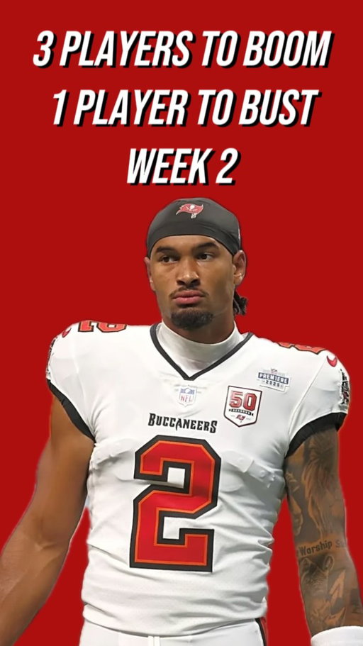 Player to BOOM and BUST in week 2 #fantasyfootball #nflfootball #fantasyfootballadvice #nflfantasy #nfl #raiderswalterpicks #fantasyfootballtips #nflfantasyfootball #startsit
