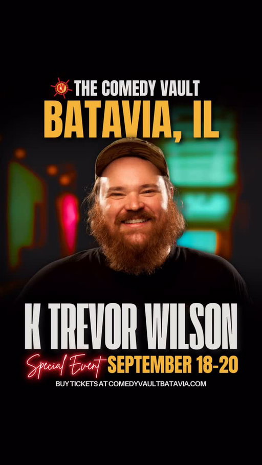 You love him as Squirrely Dan on Letterkenny — now see @k.trevorwilson LIVE! 

Catch him next weekend from September 18-20 at The Comedy Vault. Tickets are moving fast- don’t miss out!

#comedyvault #bataviail #livecomedy #standup #comedy #chicagoland #ktrevorwilson #squirrellydan #letterkenny #fat