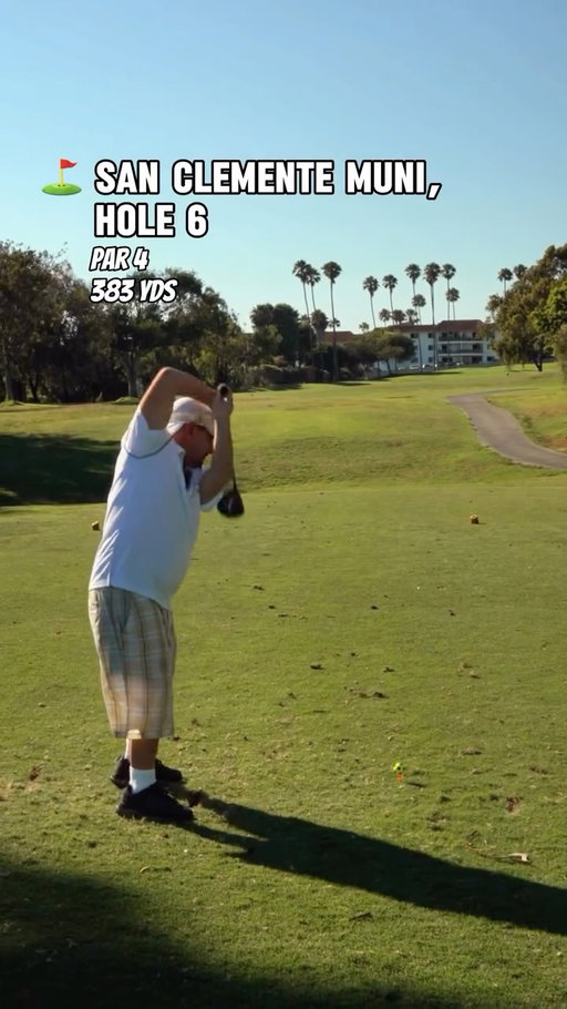 San Clemente Municipal Golf Course, Hole 6! #golf #vlog #youtube #viral @planetduketown
