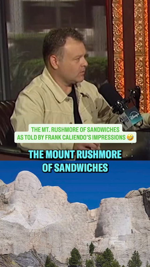 @frankcaliendo names the Mt. Rushmore of sandwiches, being told by Chris Berman, Adam Schefter, Stephen A. Smith, Charles Barkley, and Mel Kiper Jr. 🤣