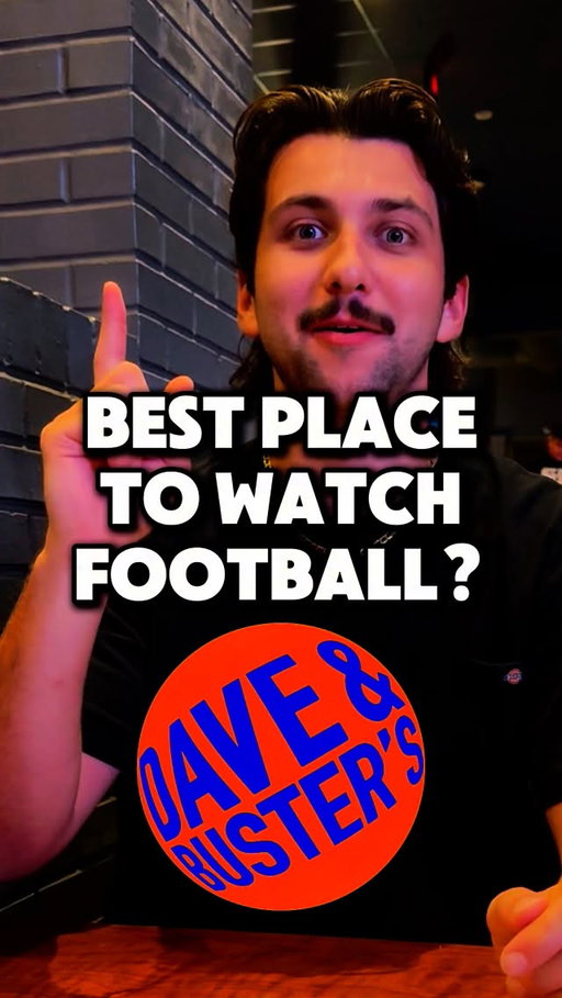 Best Place to Watch Football? #DaveAndBusters #DaveAndBustersPartner #WatchAtDnB #ad #sponsored