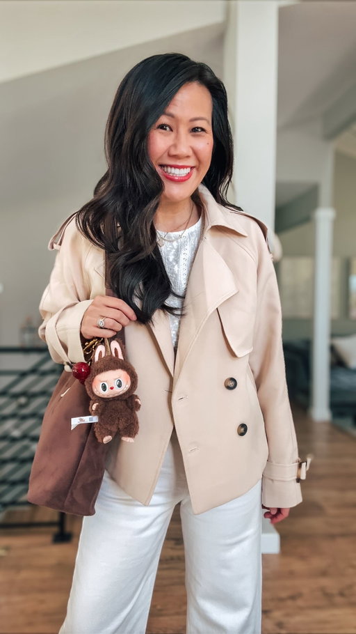 Hot take: White isn’t just for summer…
Sorry not sorry I’m still wearing white after Labor Day!

Which bag should I choose? You won’t believe the prices of both of these bags they are both amazing quality and perfect for fall! And my #labubu matches perfectly too 😊 

Top @sezane 
Jeans @madewell 
Shoes @marc.fisher 
Jacket @amazonfashion 
Bags @target and @amazonfashion 

Beauty:
@lorealparis Colour Riche Intense Volume Matte Lipstick 
@lorealparis Plump Ambition Hyaluron pH Lip Oil Plumping Lip Gloss
L’Eau Sézane perfume (this scent is perfect for all year round)

Comment SHOP below to receive a DM with the link to this post on my LTK ⬇ https://liketk.it/5nKN0 #ltkpetite #ltkfindsunder100 #ltkover40 #whiteafterlaborday #targetstyle #sezanelovers #falltransitionoutfit