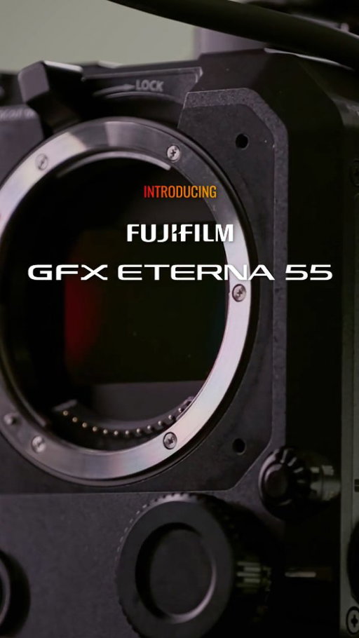 Your vision deserves a bigger canvas. Introducing FUJIFILM GFX ETERNA 55. Housing one of the tallest digital cinema sensors on the market, new FUJIFILM Digital Film Science’s highly controllable color applications, and a production-ready design, it’s built to bring cinematic ideas to life no matter the scale. 

✔ Large Format Open Gate: record using the full 32.71mm height of one of the market’s tallest digital cinema sensors. 

✔ Uniquely Cinematic Visuals: apply 3D Film Simulation LUTs to F-Log2 C’s wide color gamut, on set and in post. 

✔Versatile Lens Mounts: explore numerous lens choices with a native G Mount and included PL Mount adapter. 

✔ Variable ND Filter: control your image with a built-in variable ND, covering two to seven stops in 0.015 stop increments

✔ Flexible Sensor Format: meet your production needs with multiple recording formats, including full-frame and Super 35. 

Get ALL the details at link in bio 🔗
