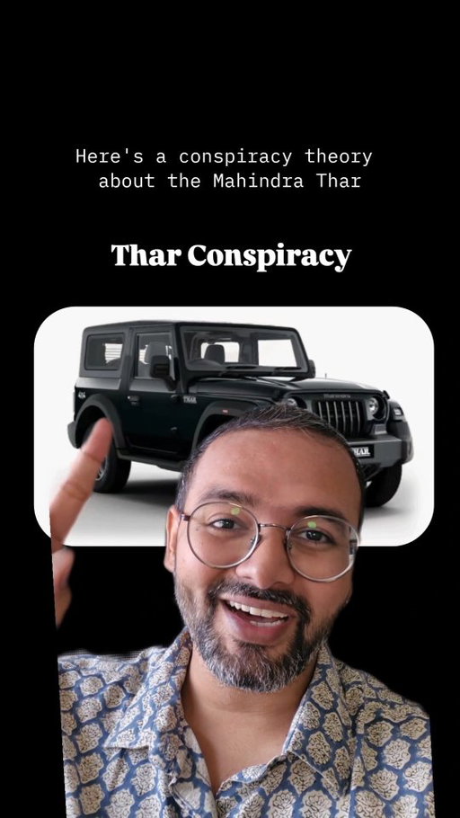 What a Thariffic marketing campaign 👏 

[Thar, Mahindra Thar, Cars India, Driving]
