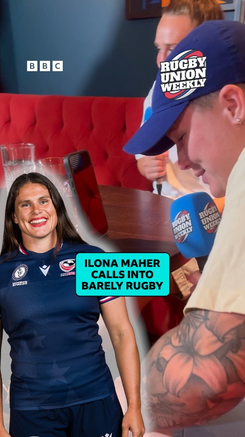 📞😱 “SHE’S CALLING ME!” 🏉 Ilona Maher drops in on Barely Rugby for a surprise cameo 🤩

#BBCRugby #RWC2025 #RedRoses