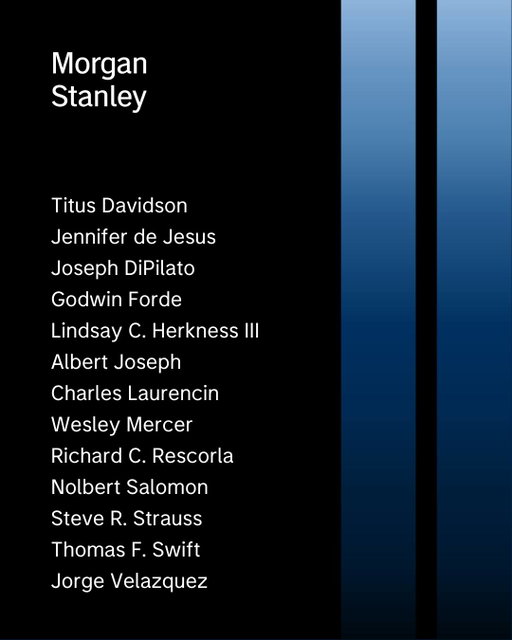 We will never forget the 13 Morgan Stanley colleagues lost in the September 11 attacks and stand with their families and communities in honoring their memory today.