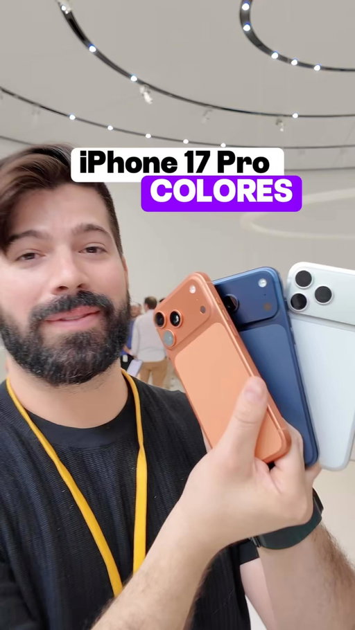 ¿LOS CONOCES? 👀 ESTOS SON LOS 3 COLORES DE LOS IPHONE 17 PRO Y 17 PRO MAX

A diferencia de otros años ahora la línea Pro de los iPhone incluye únicamente 3 colores. Un par de propuestas son nuevas y “atrevidas”, entre ellas Naranja Cósmico, Azul Marino y Plateado. 
¿Qué te parece esta propuesta? ¿Cuál es tu favorito?