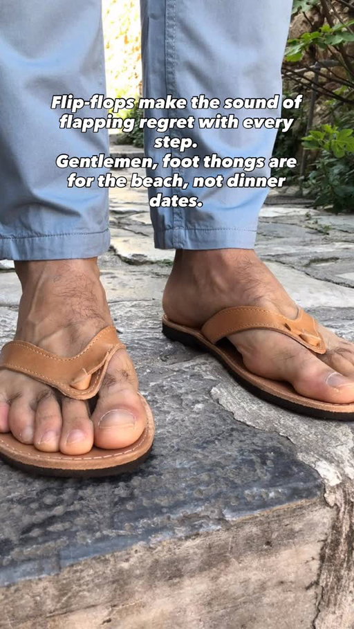 Flip Flops on a date? 
#styleformen #datingover40 #40overfashion