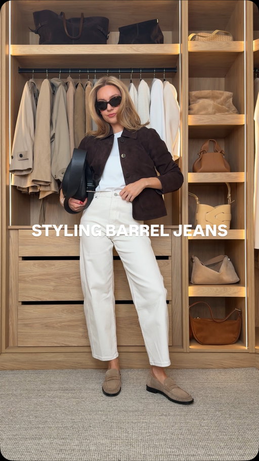 Ad. A cream barrel jean will be your best friend going into the new season. Use these simple styling hacks to create easy-to-wear transitional looks 🍁🍂. Shop the outfits all from @mintvelvet 

Comment SHOP below to receive a DM with the link to this post on my LTK ⬇ https://liketk.it/5nMfr
