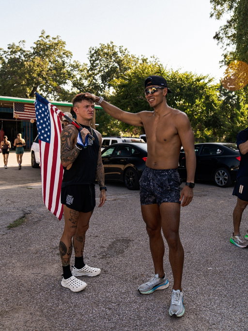 Today we remember. 🇺🇸 

We remember the HUMAN lives lost on September 11th 2001, & the lives lost in the years after. 

The Austin community came together this morning in remembrance of those who can’t. 

9.11 miles for 9/11.