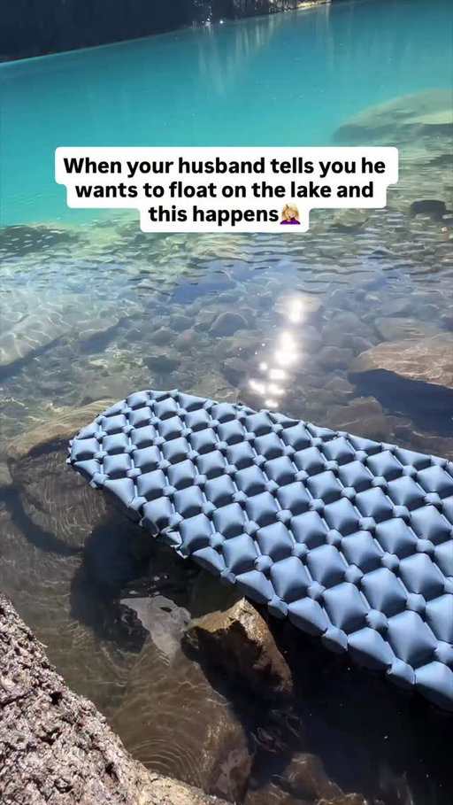 When one of his ideas while we are out hiking ACTUALLY works 🤣 Have you ever tried using a sleeping mat as a floaty while hiking? 🥾

📍Joffre Lakes, British Columbia