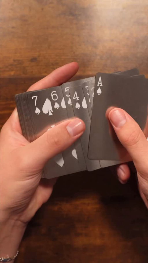 What do you think of these metal playing cards? 
•
By @anyone 
•
#cards #card #playingcard #playingcards #asmr #metal #unboxing #unbox #shuffle #shuffles #shuffling #cardshuffling #cardshuffles #metalart #igreels #reel #reels