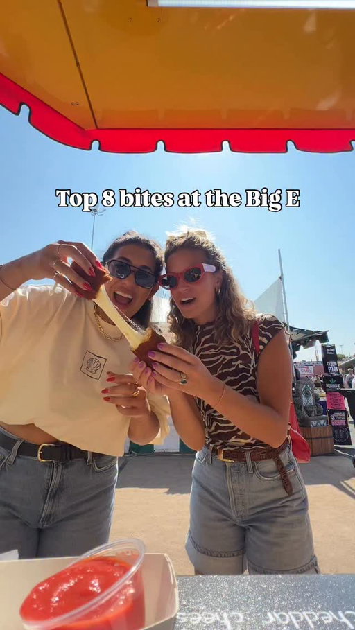 Who’s going to the fair this year? Re-sharing this one from last year’s adventure with our top bites at @thebigefair. The fair starts tomorrow, Sept 12 and goes until Sept 28.

🎡baked potatoes from Maine
🎡apple cider slushie and donut from Vermont 
🎡toasted marshmallows
🎡mac and cheese from New Hampshire 
🎡mango dole whip
🎡pumpkin beer latte from oopa oppa saloon 
🎡ice cream from dragons breath
🎡monstah mozz from the Wisconsin cheese factory

Massachusetts
everything we ate 
food tour big e fair
New England