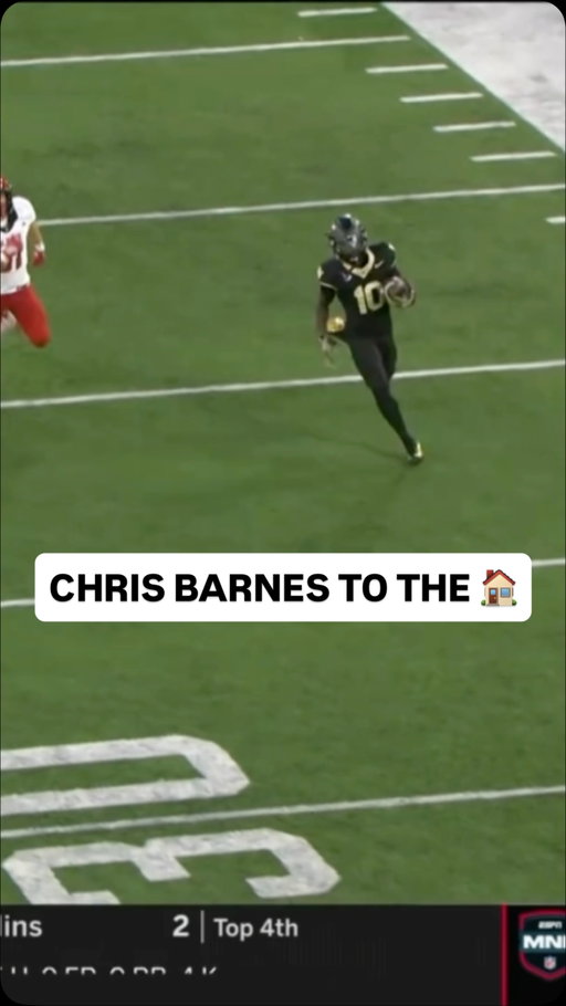 OPENING KICKOFF FIREWORKS 🎆

Chris Barnes goes 98 yards to the house for the Deacs!

📺 @espn x @wakefootball