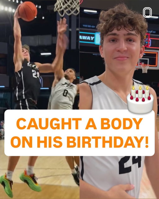 He said he’s not counting it… but we are 🤣 P-ROB PUT IT ON HIS HEAD 🔥 @theparkerrobinson @gatorade
