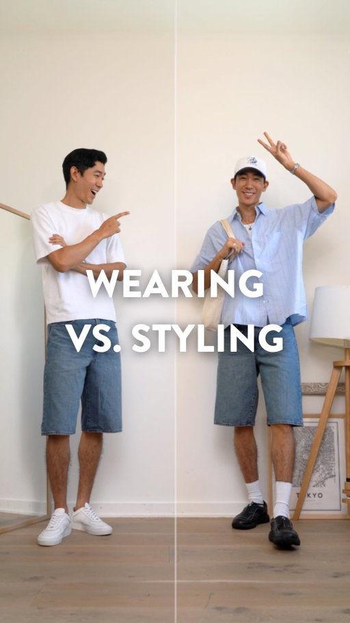 Wearing vs Styling: Jorts Styling ☀️

It’s rarely hot enough in LA for me to wear shorts, but spending summer in Japan this year made me realize I need to step up my shorts game. 

I’ve always wanted to try styling jorts, so I ended up picking up a cheap pair to experiment with.

As always, accessories make the difference! It helps balance out the look and tie everything together. Since jorts stand out on their own, blending them into the outfit is key. 
—
Shirt: @uniqlousa
Tanktop: @bananarepublic
Shorts: @gu_usa_official
Shoes: @oao_footwear
Necklace: @loupn_collection
Watch: @seikowatchusa
Hat: @coneyislandpicnic
Fragrance: @dorsay.japan | @dorsayparis
 #mensfashion #mensstyle #sidebyside #mensoutfit #jorts #shorts