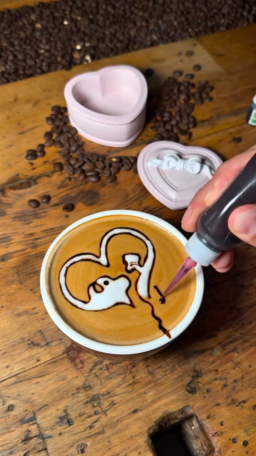 Dog cat Cute love Latte 🔥♥️