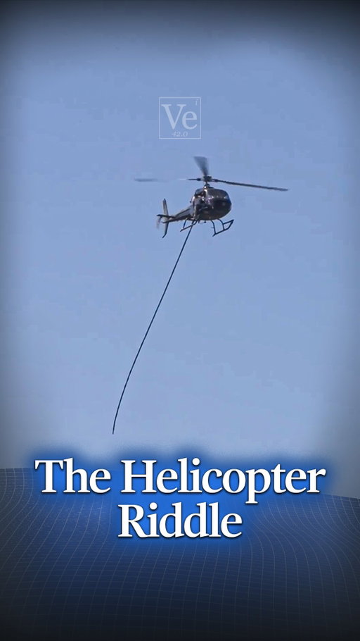 Can you solve the helicopter riddle? 

Written by Derek Muller, @emilylinzhang, and @sciencepetr 

Produced by Derek Muller, @sciencepetr and @emilylinzhang 

Hosted by Derek Muller

#science #veritasium #physics #engineering #math #problem #riddle #question #helicopter