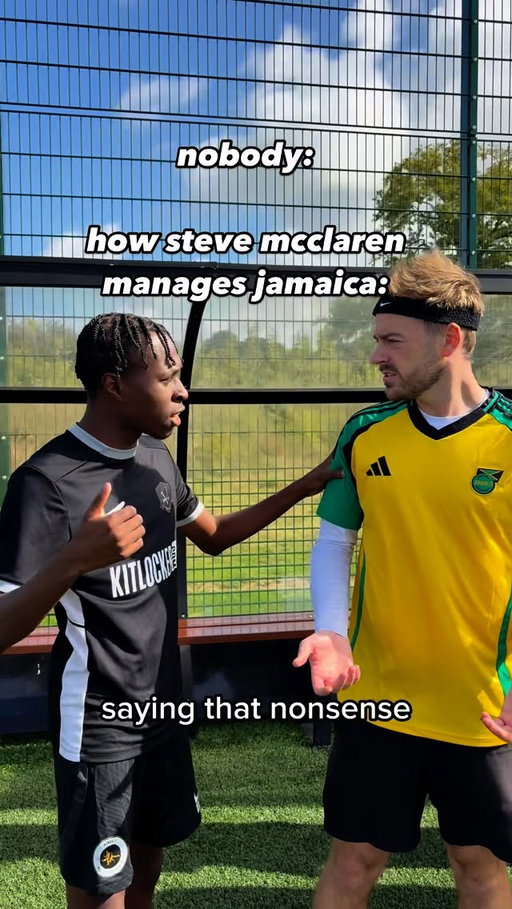 steve mcclaren on the sideline managing jamaica🇯🇲

#football #soccer #footballskit #footballfunny #jamaica