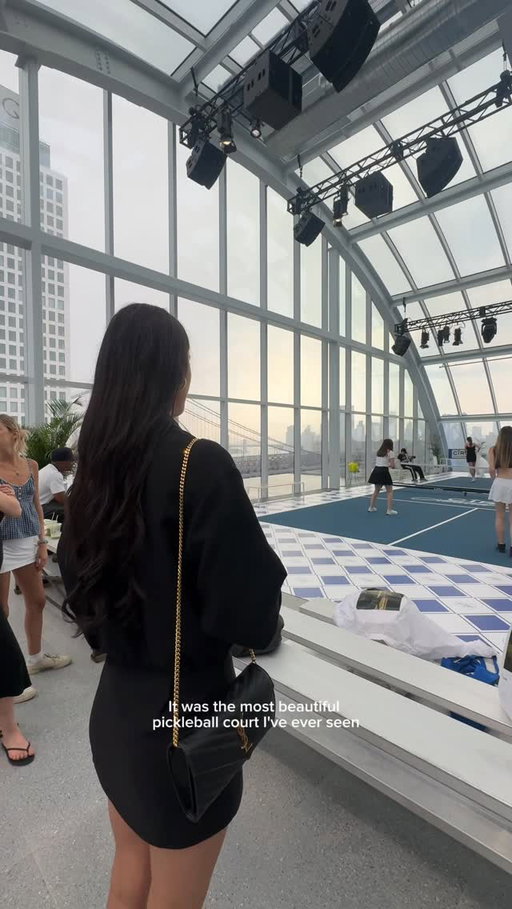 Played pickleball in heels... and had so much fun💙 Nothing like mixing a little friendly competition with a @ciroc cocktail #Ad