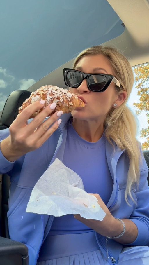 Eat. The. Croissant. 🥐 if I could offer you 1 piece of nutrition advice that’s worked well for me- enjoy an 80/20 approach. 80% of the time, I eat real, clean foods and 20% of the time, I enjoy fun foods like this. 

A balanced approach to food & workouts is what I’ve built my lifestyle (+business) on. It’s changed my body and most importantly mindset around food. It’s helped so many women within this community achieve that healthy balance. 

If you’re struggling with how to make progress & enjoy life, look into my 2 plans:

1. Nutrition Program- to outline all of the above 

2. Fall Challenge- for balanced, effective workouts

Now, go eat that croissant 😅