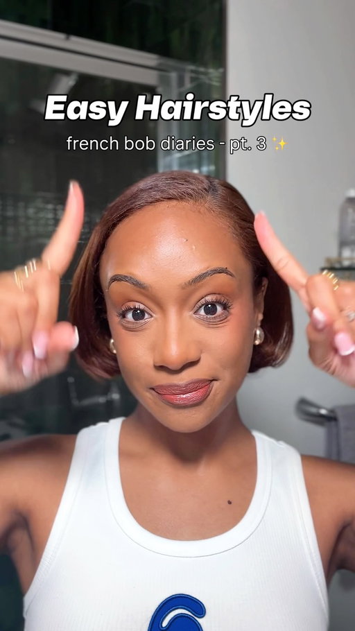part 3 is here! 👏🏾 3 EASY hairstyles for my French bob girlies 🙂‍↕️✨ comment below your favorite! #FrenchBobDiaries 

#hairtutorial #frenchbob #bobhairstyles #blackgirlhairstyles