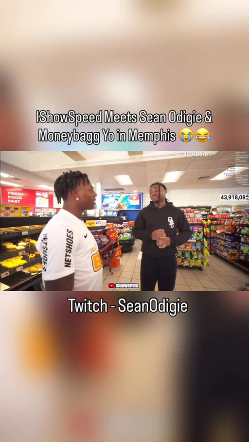 I met @ishowspeed at a random gas station 😂😂😂😂😭😭😭 

Twitch - Sean Odigie #reels #explorepage #explore #exploremore #trending #trend #viral #funny #jokes #pranks #ishowspeed #memphis #slicing #moneybaggyo #poolparty #memphispoolparty
