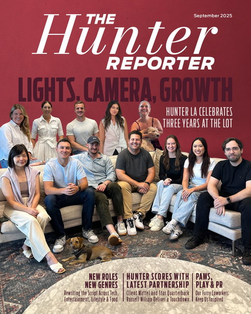 HUNTER LA is making headlines as we celebrate our third anniversary! From team growth to showstopping partnerships, our West Coast hub continues to be the epicenter of entertainment partnerships and talent collaborations that drive real impact—like our latest work with new client Mattel and Quarterback & Dad Russell Wilson. To our incredible clients and team members who have fueled our growth out West—thank you!