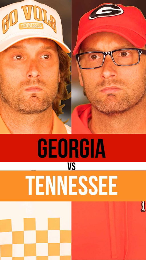 Gonna be a dogfight in Knoxville! VOLS vs Dawgs! 😂 Made possible by @renasantbank & @alumnihallut & @alumnihalluga #godawgs #govols #gbo #georgia #tennessee #collegefootball #fyp