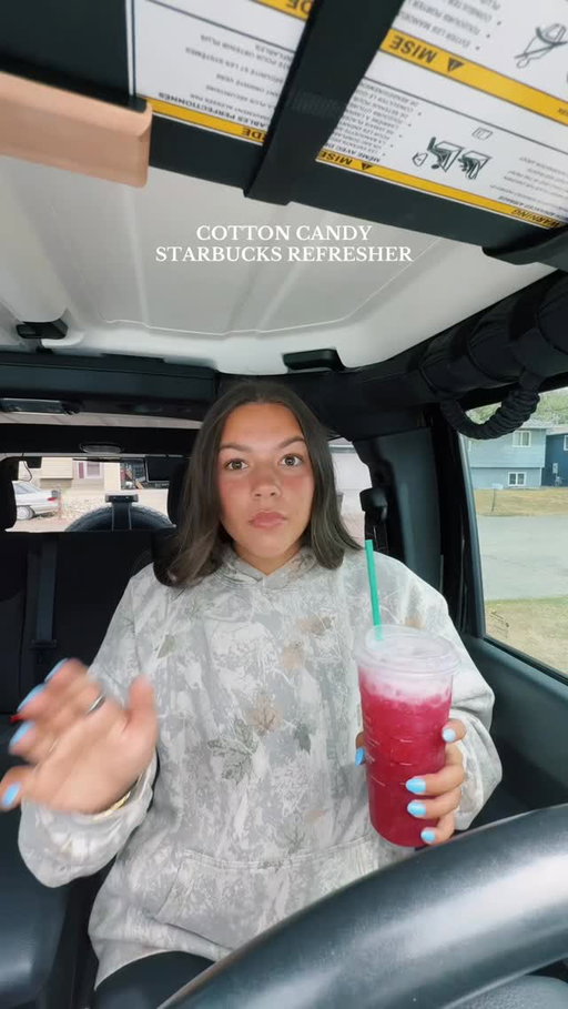 COTTON CANDY REFRESHER 🌷🌸🍓✨ @starbucks #starbucksvlog #starbucks #starbucksrefreshers #drinkvlog