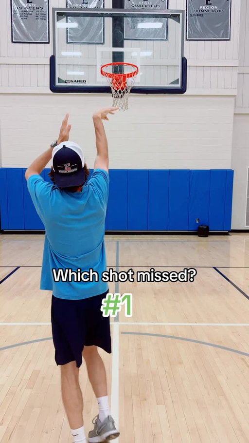 Which shot missed⁉️ #basketball #basketballtraining #shootingform #basketballform #basketballworkout #formshooting