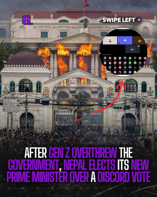 After Gen Z protesters successfully overthrew Nepal’s government they decided to hold a country wide discord to decide their next Prime Minister and other government leaders👀

#discord #genz #government #trending #explore