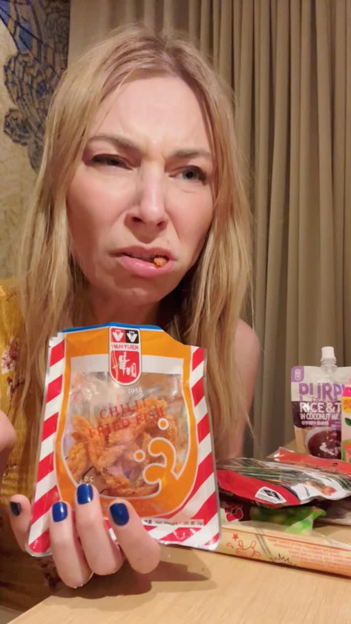 Shite Bites Hong Kong Edition: Chilli Fish Jerky 😱 #tastetest