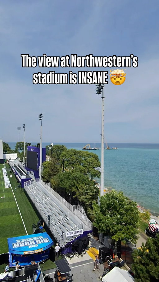 The scenery at @NUFBFamily field is next level 👏👏 

Sponsored by @wendys #WendysPartner