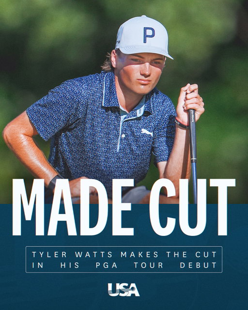 @tdubgolf is playing the weekend in Napa 🔥

At just 17, he makes the cut on the @pgatour in his first career start.
