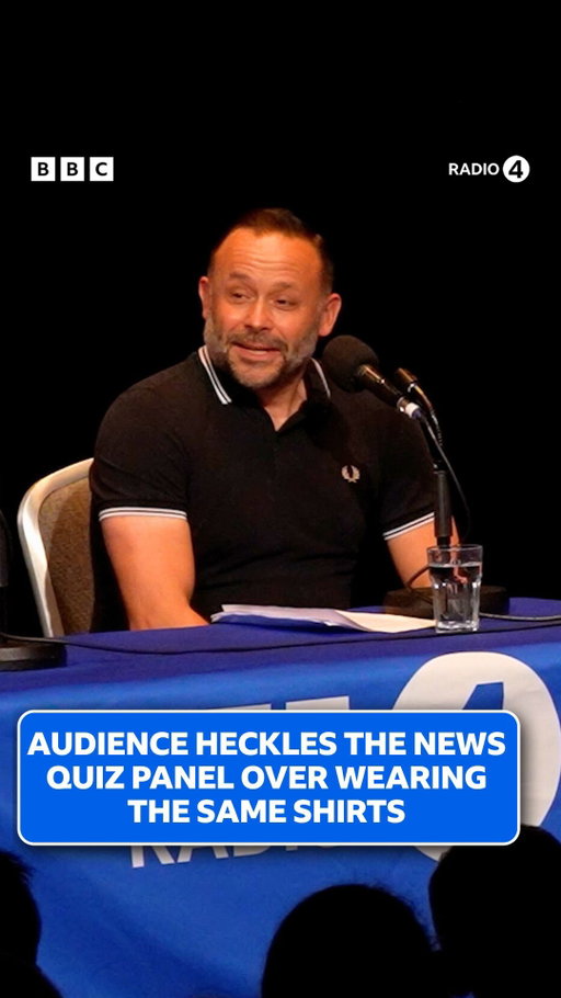 The News Quiz panel are heckled… but for a very good reason 😂

The News Quiz | Listen on BBC Sounds