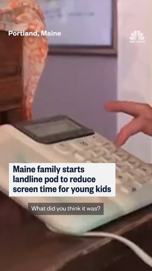 This family in Maine fended off the lure of smartphones by installing an old-fashioned landline for their kids to talk to friends. Now other families are joining in as South Portland’s landline pod is growing.