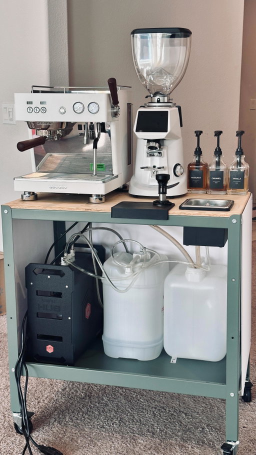 a $130 utility cart turned mobile coffee cart 😯

this is part 4 of the coffee cart build using @ikeausa Bror Utility cart. This is my top recommendation for at home coffee cart and this series takes it up a notch to make it a working mobile coffee cart. 

Hub system by @simplecartsystems 
@fiorenzatousa and @ascasousa via @espressoparts 

if you’re looking to build your own or upgrade your current setup check the link in the bio for a discount!

let me know in the comments what you want to know more!