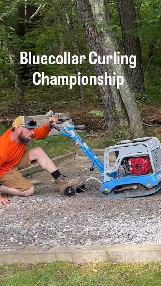 Blue collar curling 😂