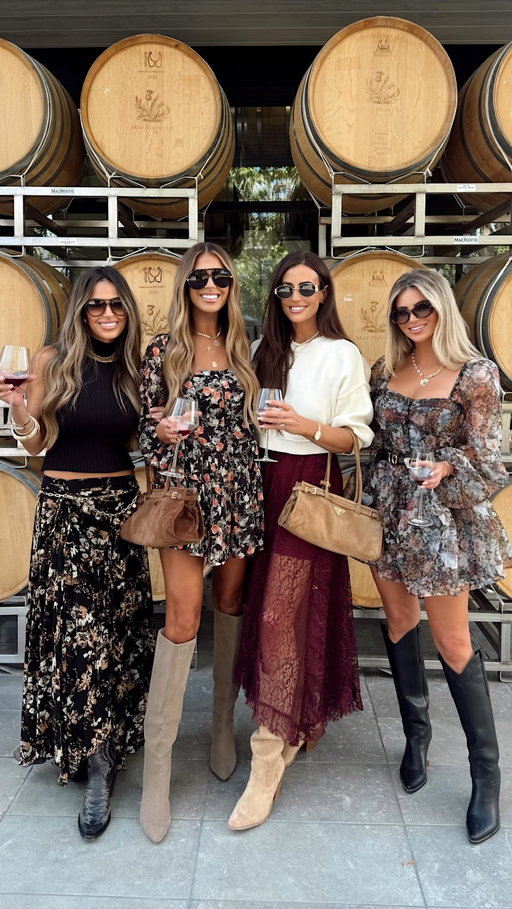 That first sip with your girls is magic ✨🍷👯‍♀️ 
Comment “wine” to shop our looks and use my code AMBERSAVE35 for 35% off!

Wine tasting, outfits, fall fashion, girls trip, moms gone wild
https://liketk.it/5nXwy