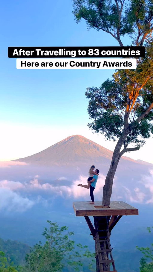Follow @megsandpat for more travel inspo ✈️ 

Hey we are Meghan and Pat and we have been travelling for the last decade and these are our travel awards! 

The hardest part about travel is picking where to go, so we are hoping this gives you some inspiration! 

What do you think, any countries we got wrong here?
