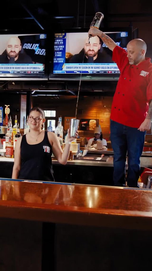 They’re the bar star, I’m just here for moral support — and half the tips😉 🤣